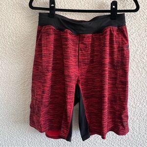 Lululemon Men’s Tactic Static Lulu Red Cherry Assert Shorts‎ Size Small